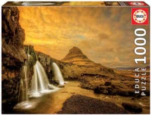 Los mejores puzzles de Islandia - Puzzle de la cascada Kirkjufell de Islandia de 1000 Piezas de Educa