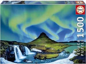 Puzzle de aurora boreal de Islandia de 1500 piezas de Educa - Los mejores puzzles de Islandia - Puzzles de Islandia