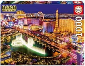 Puzzles de Las vegas - Puzzle vistas de Las Vegas fluorescentes de 1000 piezas