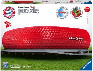 Los mejores puzzles de MÃºnich - Puzzle de Estadio Allianz Arena del Bayern de MÃºnich en 3D de Ravensburger de 216 piezas