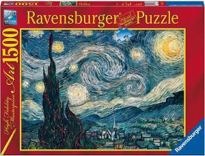 Los mejores puzzles de la noche estrellada de Van Gogh - Puzzle de 1500 piezas de la noche estrellada de Van Gogh de Clementoni