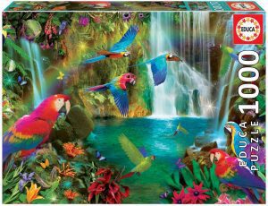 Puzzle de pájaros tropicales de 1000 piezas de Educa - Los mejores puzzles de pájaros - Puzzle de animales