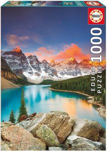 Los mejores puzzles de Canada - Puzzle de 1000 piezas del lago Moraine en Canada de Educa