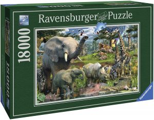 Los mejores puzzles de 10000 piezas o mÃ¡s - Puzzle de Animales en la selva de 18000 piezas de Ravensburger