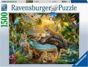 Puzzle De Familia De Leopardos De 1500 Piezas De Ravensburger
