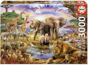 Puzzle de animales - Abrevadero - 3000 piezas