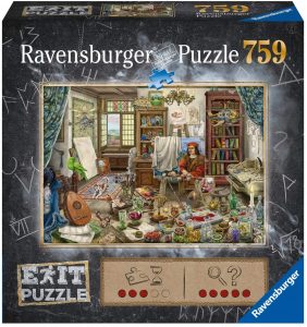 Puzzle de estudio de arte de Exit de 759 piezas de Ravensburger - Los mejores puzzles de escape room de Exit