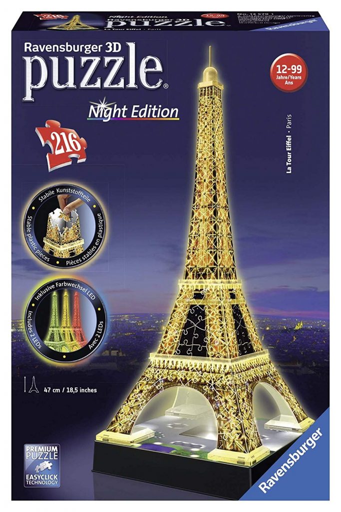 Puzzles en 3 dimensiones - Puzzle en 3D de la Torre Eiffel