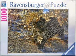 Los mejores puzzles de Leopardos - Puzzle de leopardo cazando de 1000 piezas