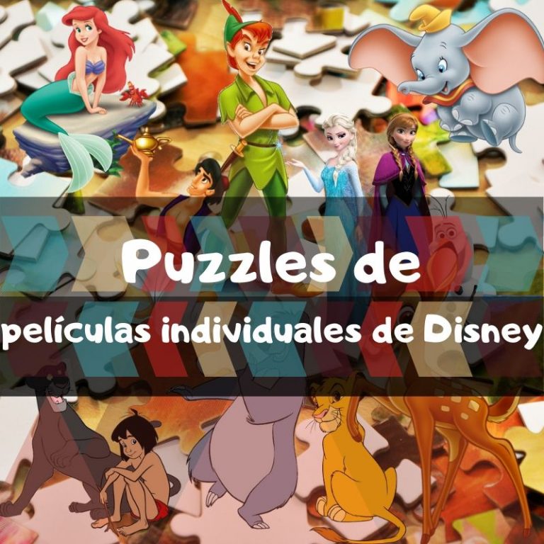 Los mejores puzzles de películas individuales de Disney - Puzzles de Bambi, Rey León, Peter Pan, Dumbo, Frozen y demás películas de Disney