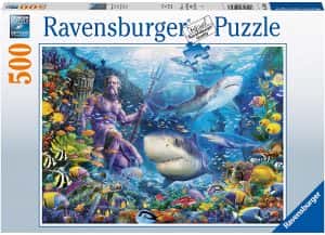 Los mejores puzzles de tiburones de vida submarina - Puzzles animales bajo el mar - Puzzle de tiburones Bajo el Mar de 500 piezas de Ravensburger