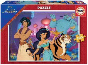 Puzzle de Aladdín de 104 piezas de Educa - Los mejores puzzles de Disney - Puzzle de Aladdin