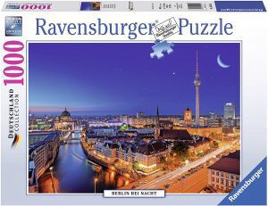 Puzzle de Berlín de noche de 1000 piezas de Ravensburger - Los mejores puzzles de Berlín en Alemania - Puzzles de ciudades del mundo