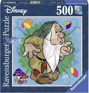 Puzzle de Dormilón de 500 piezas de Ravensburger - Los mejores puzzles de Blancanieves de Disney