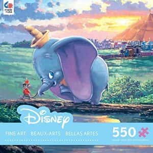 Puzzle de Dumbo de 550 piezas de Ceaco - Los mejores puzzles de Disney - Puzzle de Dumbo