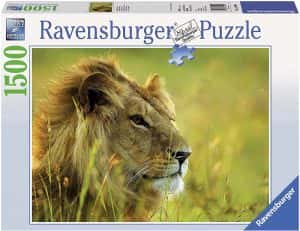 Puzzle de El Rey de la Sabana 1500 piezas de Ravensburger - Los mejores puzzles de leones