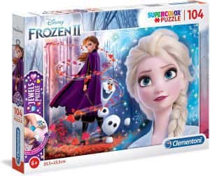 Puzzle de Elsa y Anna de Frozen 104 piezas de Clementoni 2 - Los mejores puzzles de Disney - Puzzle de Frozen