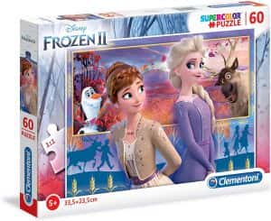 Puzzle de Elsa y Anna de Frozen 60 piezas de Clementoni - Los mejores puzzles de Disney - Puzzle de Frozen