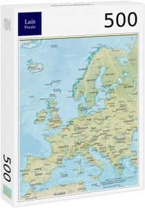 Puzzle de Europa de 500 piezas de Lais- Los mejores puzzles de Europa