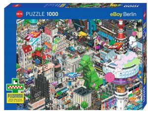 Puzzle de Futurista de Berlín de 1000 piezas de Heye - Los mejores puzzles de Berlín en Alemania - Puzzles de ciudades del mundo