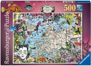 Puzzle de Mapa Europeo de 500 piezas de Ravensburger - Los mejores puzzles de Europa