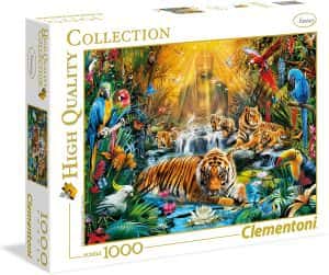 Puzzle de Mystic Tigers de 1000 piezas de Clementoni - Los mejores puzzles de tigres - Puzzle de tigre