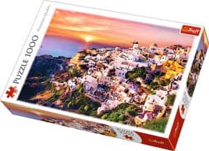 Puzzle de Santorini de 1000 piezas de Trefl - Los mejores puzzles de Santorini - Puzzles de ciudades del mundo