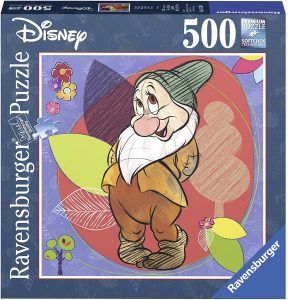 Puzzle de Tímido de 500 piezas de Ravensburger - Los mejores puzzles de Blancanieves de Disney
