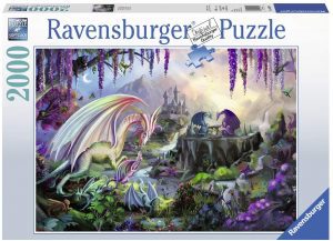 Puzzle de Valle del Dragón Puzzle 2000 piezas de Ravensburger - Los mejores puzzles de dragones - Puzzle de dragón