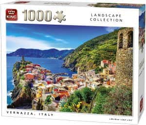 Puzzle de Vernazza de Cinque Terre de 1000 piezas de King - Los mejores puzzles de Cinque Terre en Italia - Puzzles de ciudades del mundo