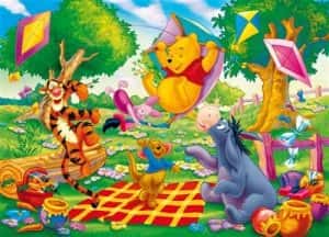 Puzzle de Winnie The Pooh picnic de 104 piezas de Clementoni - Los mejores puzzles de Winnie The Pooh - Puzzle de Disney