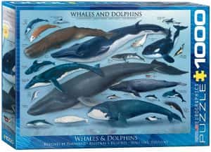 Puzzle de ballenas y delfines de 1000 piezas de Eurographics - Los mejores puzzles de orcas