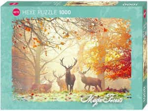 Puzzle de ciervos en el bosque de 1000 piezas de Heye - Los mejores puzzles de ciervos - Puzzles de animales