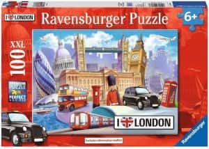 Puzzle de collage de Londres de 100 piezas de Ravensburger - Los mejores puzzles de Londres de Inglaterra - Puzzles de ciudades del mundo