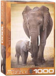 Puzzle de elefantes de 1000 piezas de Eurographics - Los mejores puzzles de elefantes