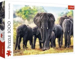 Puzzle de elefantes de 1000 piezas de Trefl - Los mejores puzzles de elefantes
