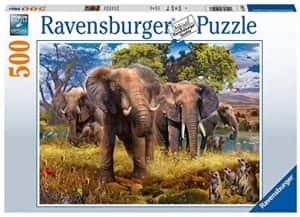 Puzzle de elefantes de 500 piezas de Ravensburger - Los mejores puzzles de elefante