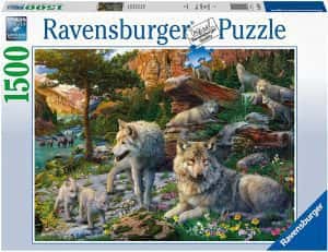 Puzzle de familia de lobos 1500 piezas de Ravensburger - Los mejores puzzles de lobos