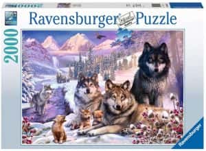 Puzzle de familia de lobos de 2000 piezas de Ravensburger - Los mejores puzzles de lobos - Puzzles de animales