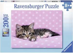 Puzzle de gato dormido de Ravensburger de 200 piezas - Los mejores puzzles de gatos