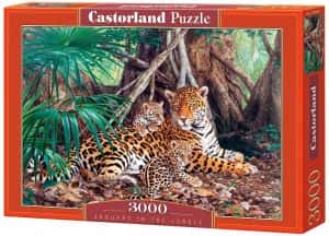 Puzzle de jaguares en la jungla de 3000 piezas de Castorland - Los mejores puzzles de jaguares
