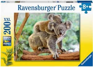 Puzzle de koala y crÃ­a de 200 piezas de Ravensburger - Los mejores puzzles de koalas