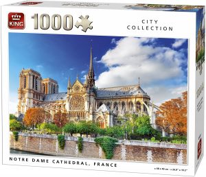 Puzzle de la Catedral de Notre Dame de París de Francia de 1000 piezas de King- Los mejores puzzles de París de Francia - Puzzles de ciudades del mundo