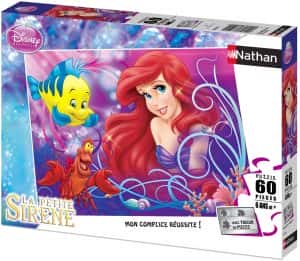 Puzzle de la Sirenita de 60 piezas de Nathan - Los mejores puzzles de Disney - Puzzle de la Sirenita