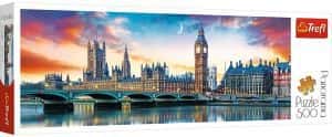 Puzzle de panorama de Londres de 500 piezas de Trefl - Los mejores puzzles de Londres de Inglaterra - Puzzles de ciudades del mundo