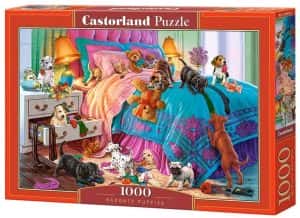 Puzzle de perros en la cama de Castorland de 1000 piezas - Los mejores puzzles de perros