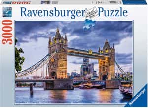 Puzzle de puente de Londres de noche de 3000 piezas de Ravensburger - Los mejores puzzles de Londres de Inglaterra - Puzzles de ciudades del mundo