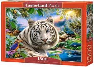 Puzzle de tigre de 1500 piezas de Castorland - Los mejores puzzles de tigres