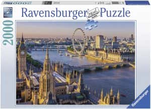 Puzzle de vistas de Londres de 2000 piezas de Ravensburger - Los mejores puzzles de Londres de Inglaterra - Puzzles de ciudades del mundo