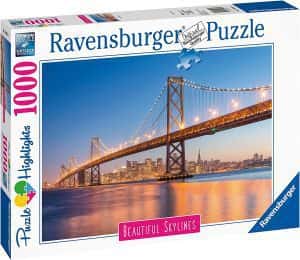 Puzzles San Francisco - Puzzle del Puente de San Francisco iluminado de 1000 piezas